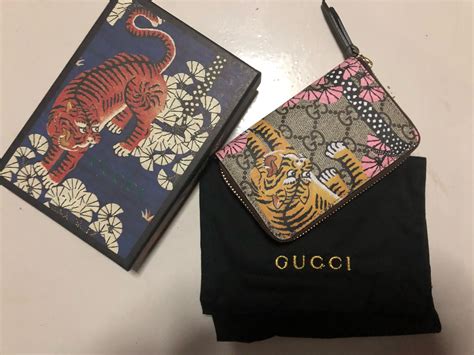 gucci tiger tie red|Gucci bengal tiger wallet.